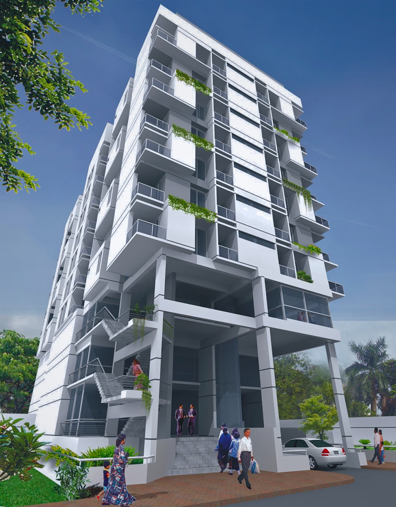 Modern multi-story building — TURN EPFC project visualization